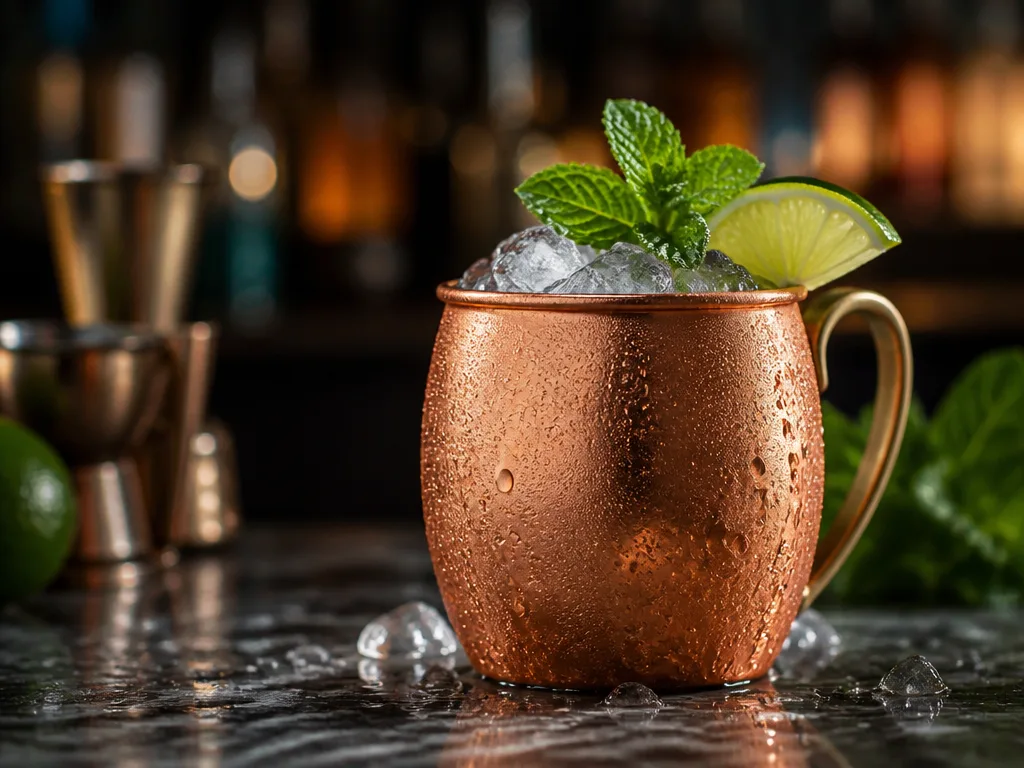 Moscow Mule i kopparmugg, den mest ikoniska vodkadrinken