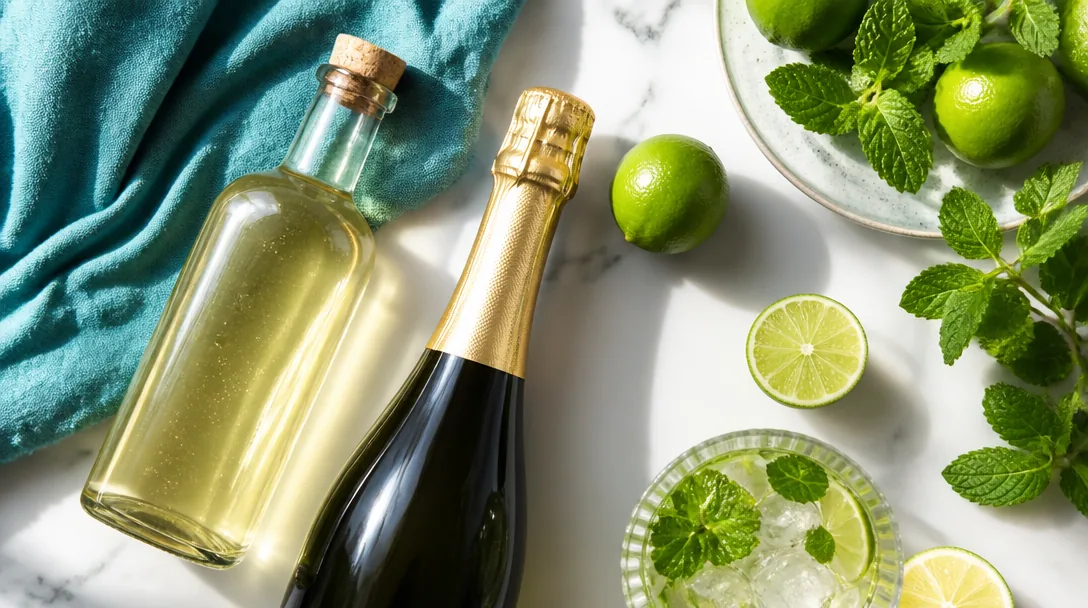 Hugo Spritz ingredienser fläderlikör prosecco mynta lime